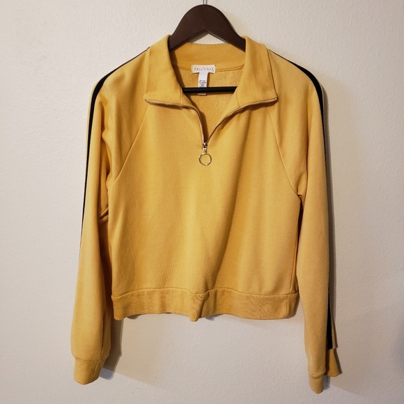 yellow quarter zip